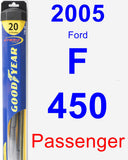 Passenger Wiper Blade for 2005 Ford F-450 - Hybrid