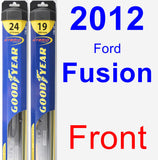 Front Wiper Blade Pack for 2012 Ford Fusion - Hybrid