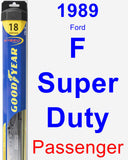 Passenger Wiper Blade for 1989 Ford F Super Duty - Hybrid