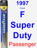 Passenger Wiper Blade for 1997 Ford F Super Duty - Hybrid