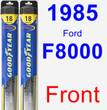 Front Wiper Blade Pack for 1985 Ford F8000 - Hybrid