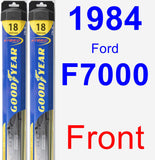 Front Wiper Blade Pack for 1984 Ford F7000 - Hybrid