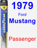 Passenger Wiper Blade for 1979 Ford Mustang - Hybrid