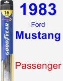 Passenger Wiper Blade for 1983 Ford Mustang - Hybrid