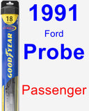 Passenger Wiper Blade for 1991 Ford Probe - Hybrid