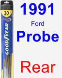 Rear Wiper Blade for 1991 Ford Probe - Hybrid