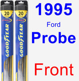 Front Wiper Blade Pack for 1995 Ford Probe - Hybrid