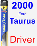 Driver Wiper Blade for 2000 Ford Taurus - Hybrid