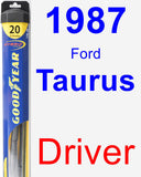 Driver Wiper Blade for 1987 Ford Taurus - Hybrid