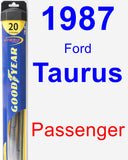 Passenger Wiper Blade for 1987 Ford Taurus - Hybrid