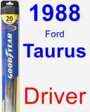 Driver Wiper Blade for 1988 Ford Taurus - Hybrid