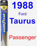 Passenger Wiper Blade for 1988 Ford Taurus - Hybrid