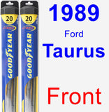 Front Wiper Blade Pack for 1989 Ford Taurus - Hybrid