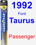 Passenger Wiper Blade for 1992 Ford Taurus - Hybrid