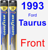 Front Wiper Blade Pack for 1993 Ford Taurus - Hybrid