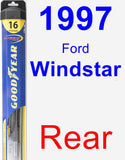 Rear Wiper Blade for 1997 Ford Windstar - Hybrid