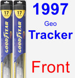Front Wiper Blade Pack for 1997 Geo Tracker - Hybrid