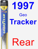 Rear Wiper Blade for 1997 Geo Tracker - Hybrid