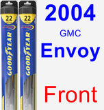 Front Wiper Blade Pack for 2004 GMC Envoy - Hybrid