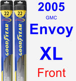 Front Wiper Blade Pack for 2005 GMC Envoy XL - Hybrid