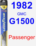 Passenger Wiper Blade for 1982 GMC G1500 - Hybrid