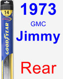 Rear Wiper Blade for 1973 GMC Jimmy - Hybrid