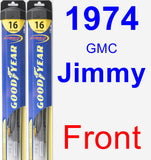 Front Wiper Blade Pack for 1974 GMC Jimmy - Hybrid