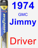 Driver Wiper Blade for 1974 GMC Jimmy - Hybrid