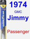 Passenger Wiper Blade for 1974 GMC Jimmy - Hybrid