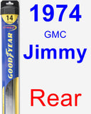 Rear Wiper Blade for 1974 GMC Jimmy - Hybrid