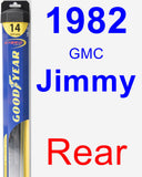 Rear Wiper Blade for 1982 GMC Jimmy - Hybrid