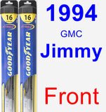 Front Wiper Blade Pack for 1994 GMC Jimmy - Hybrid