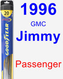 Passenger Wiper Blade for 1996 GMC Jimmy - Hybrid