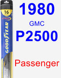 Passenger Wiper Blade for 1980 GMC P2500 - Hybrid