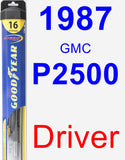 Driver Wiper Blade for 1987 GMC P2500 - Hybrid