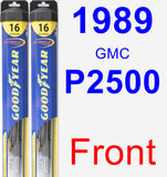 Front Wiper Blade Pack for 1989 GMC P2500 - Hybrid