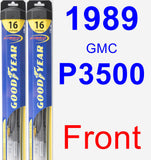 Front Wiper Blade Pack for 1989 GMC P3500 - Hybrid