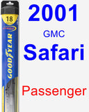 Passenger Wiper Blade for 2001 GMC Safari - Hybrid