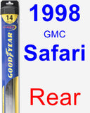 Rear Wiper Blade for 1998 GMC Safari - Hybrid