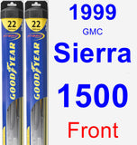 Front Wiper Blade Pack for 1999 GMC Sierra 1500 - Hybrid