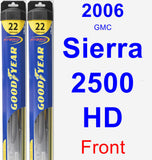 Front Wiper Blade Pack for 2006 GMC Sierra 2500 HD - Hybrid