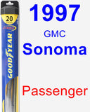 Passenger Wiper Blade for 1997 GMC Sonoma - Hybrid