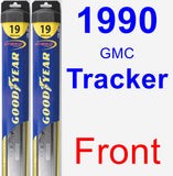 Front Wiper Blade Pack for 1990 GMC Tracker - Hybrid