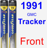 Front Wiper Blade Pack for 1991 GMC Tracker - Hybrid