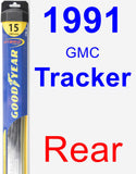 Rear Wiper Blade for 1991 GMC Tracker - Hybrid