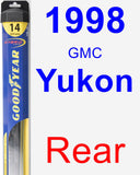 Rear Wiper Blade for 1998 GMC Yukon - Hybrid