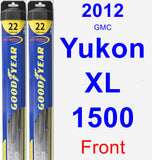 Front Wiper Blade Pack for 2012 GMC Yukon XL 1500 - Hybrid