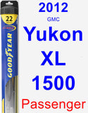 Passenger Wiper Blade for 2012 GMC Yukon XL 1500 - Hybrid