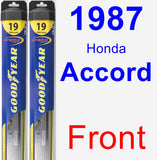 Front Wiper Blade Pack for 1987 Honda Accord - Hybrid