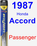 Passenger Wiper Blade for 1987 Honda Accord - Hybrid